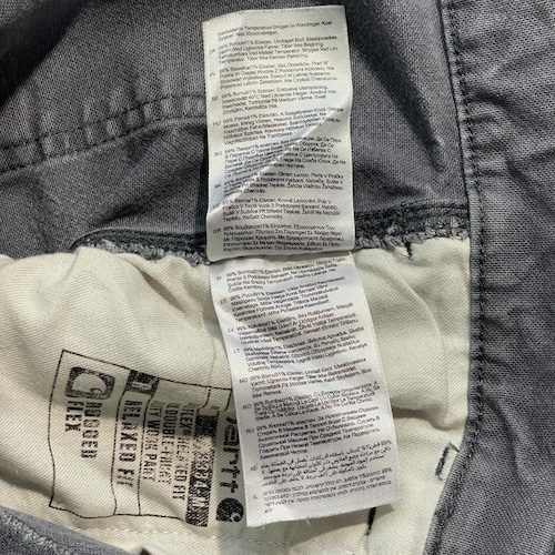 20s グレー ダブルニー Carhartt カーハート パンツ 34×34 詳細写真12