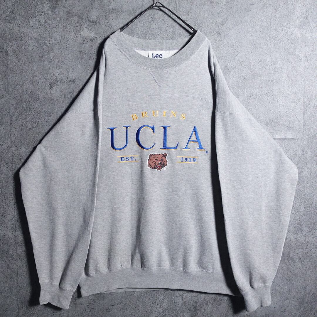 "Lee" UCLA gray embroidery design sweat