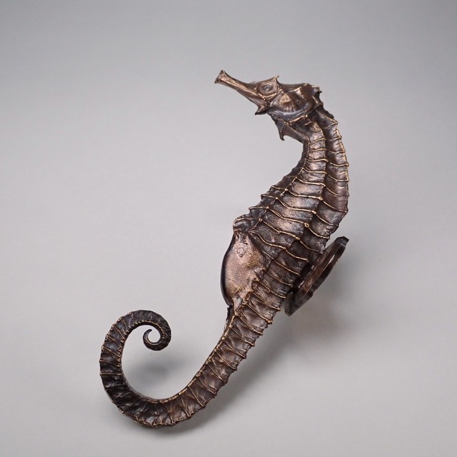 タツノオトシゴフック（銅製） seahorse wall hook（copper）