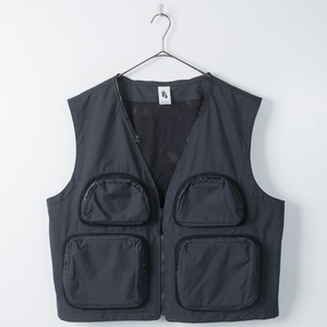 2000s "NIKE" 3D multi pocket designed nylon shell vest