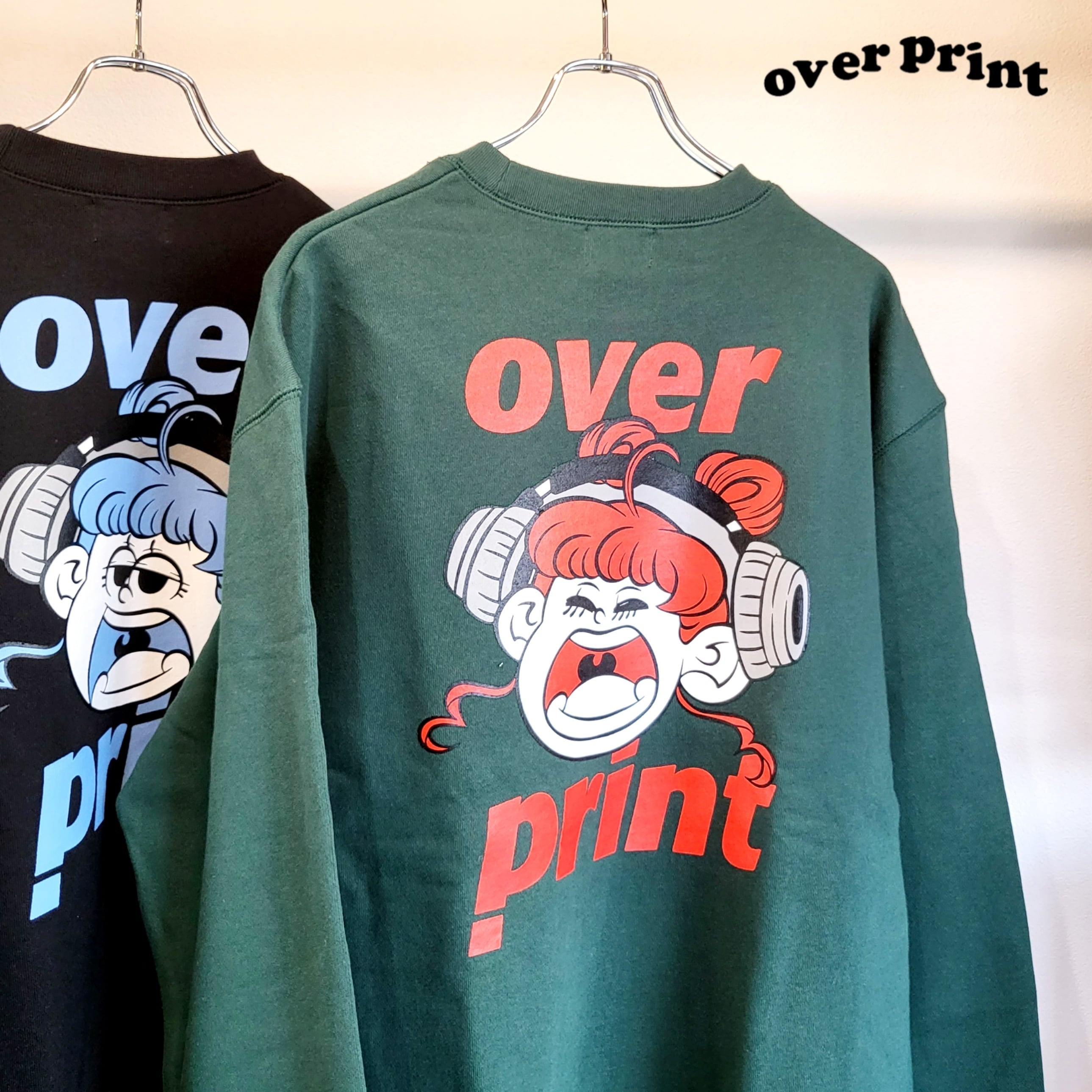 overprint ZERO ZERO HERO パーカー ネイビー L