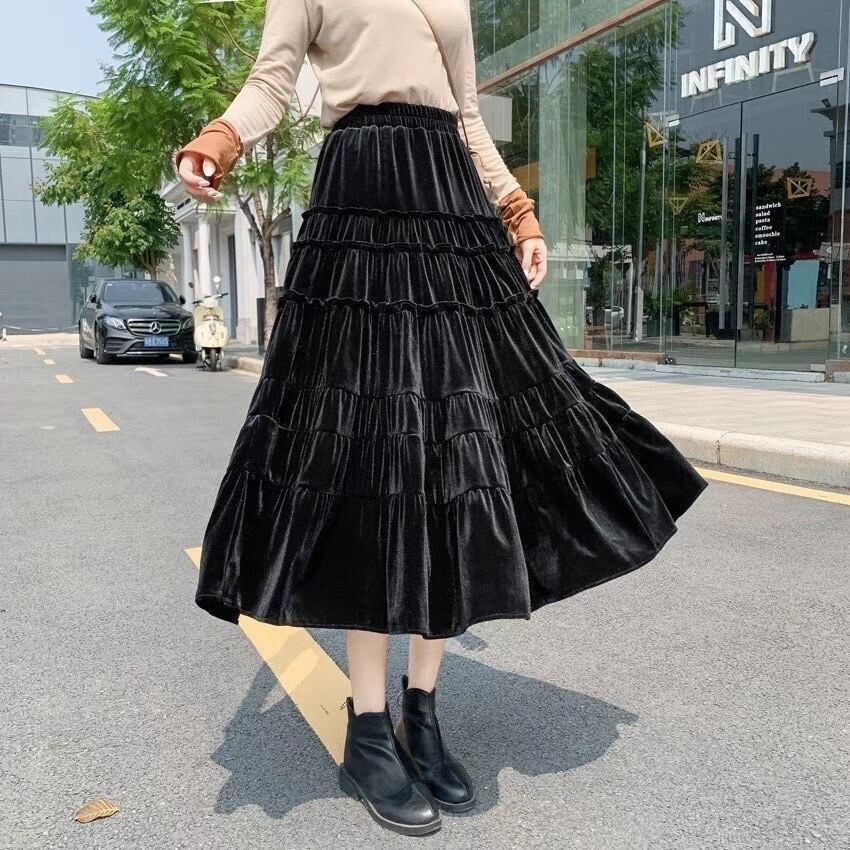 ティアードフレアスカート