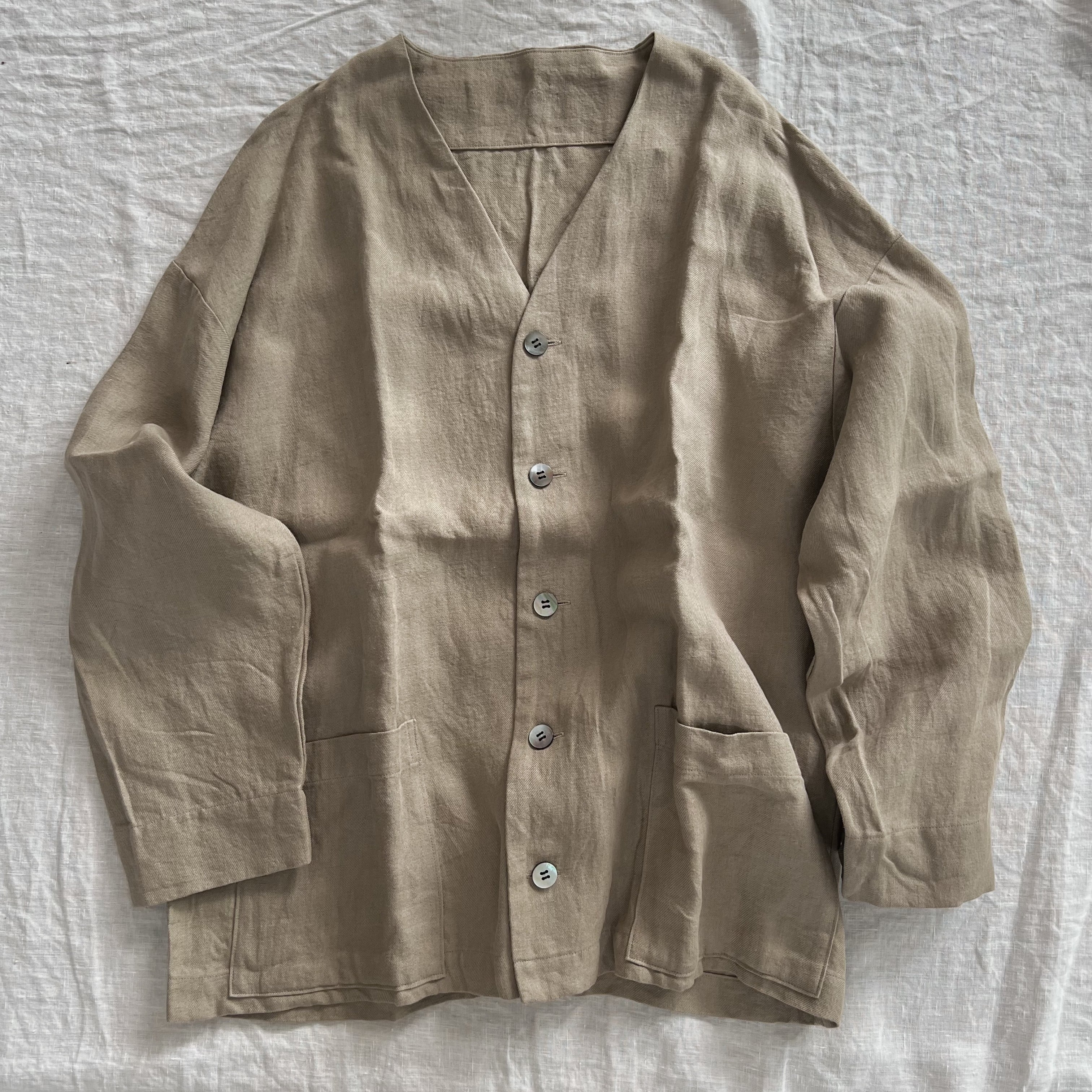 YAMMA 】リネンダボ袖ジャケット L丈 LDS-JK-L ヤンマ産業 | le