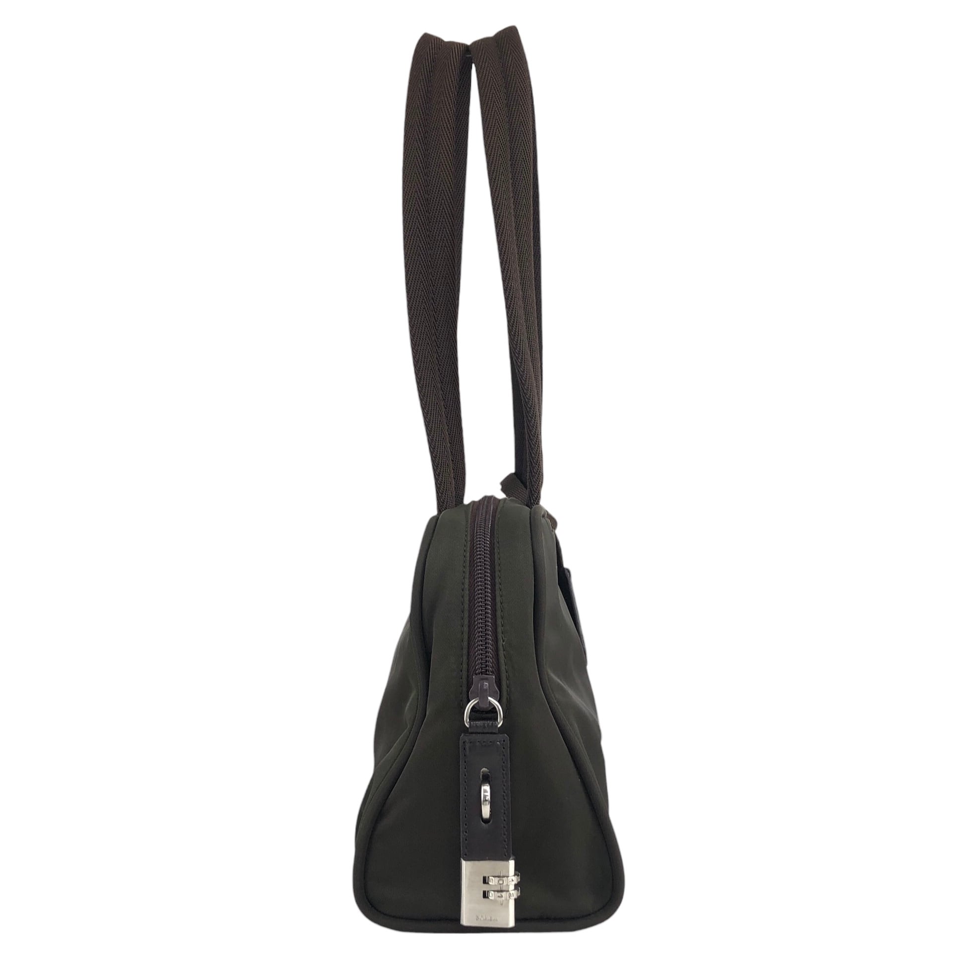 PRADA プラダ ショルダーバッグ カーキ トライアングルロゴ ナイロン