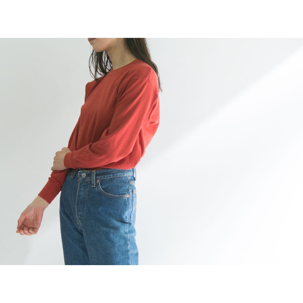 【Dead stock】German army crew neck cotton jersey L/S（デッドストック ドイツ軍 クルーネックコットンジャージロングスリーブ）3e