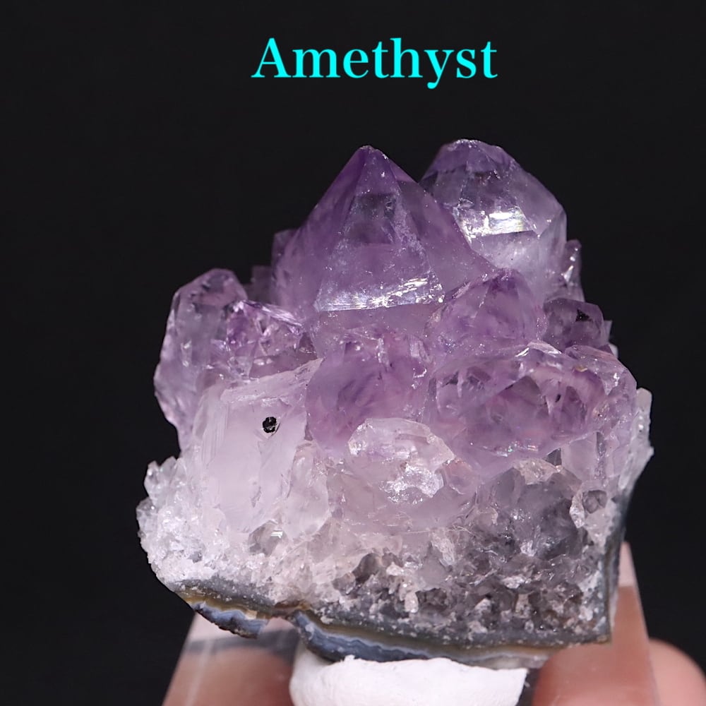 アメジスト 紫水晶 クォーツ クリスタル 水晶 44,4g AMT106 鉱物 原石 