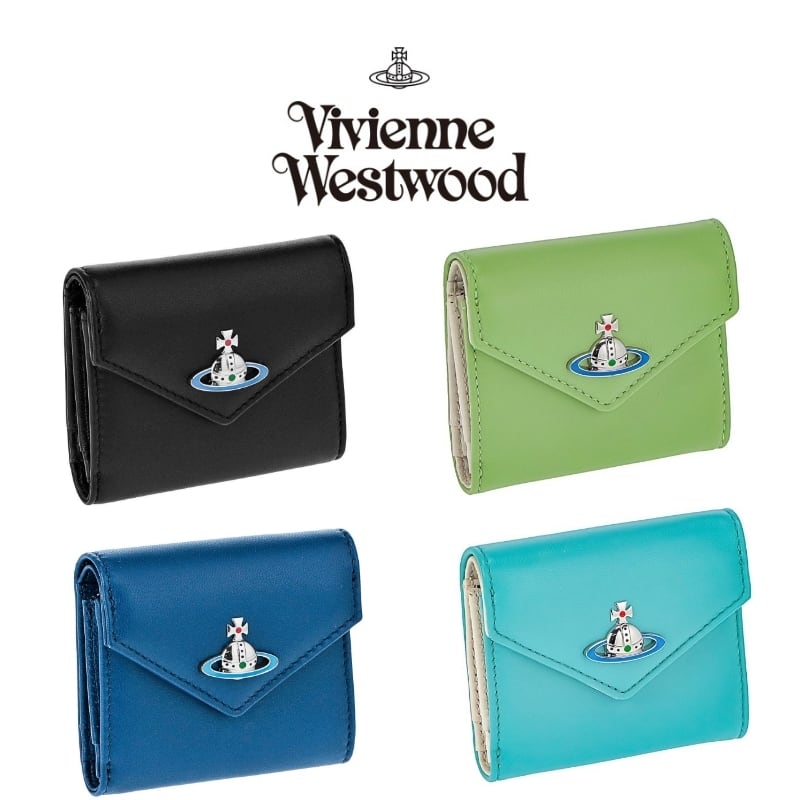 即納最大半額 Vivienne Westwood ヴィヴィアン 二つ折り財布 ミニ財布 レッド