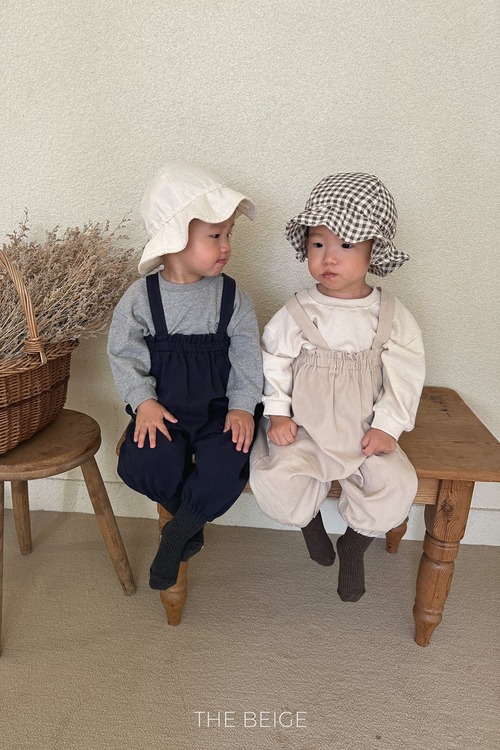 [THE BEIGE] Loom Suspenders Bodysuit / [더베이지] 직기멜빵슈트