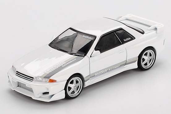 MINI GT 1/64 Nissan スカイライン GT-R R32 Veilside コンバット C-I ホワイト(右ハンドル) ※ブリスタータイプ