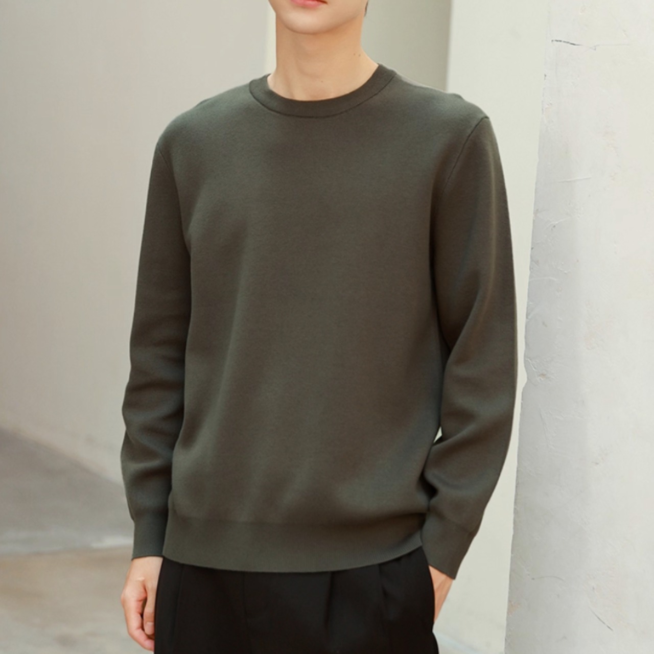 クルーネック レギュラー ニット af0375