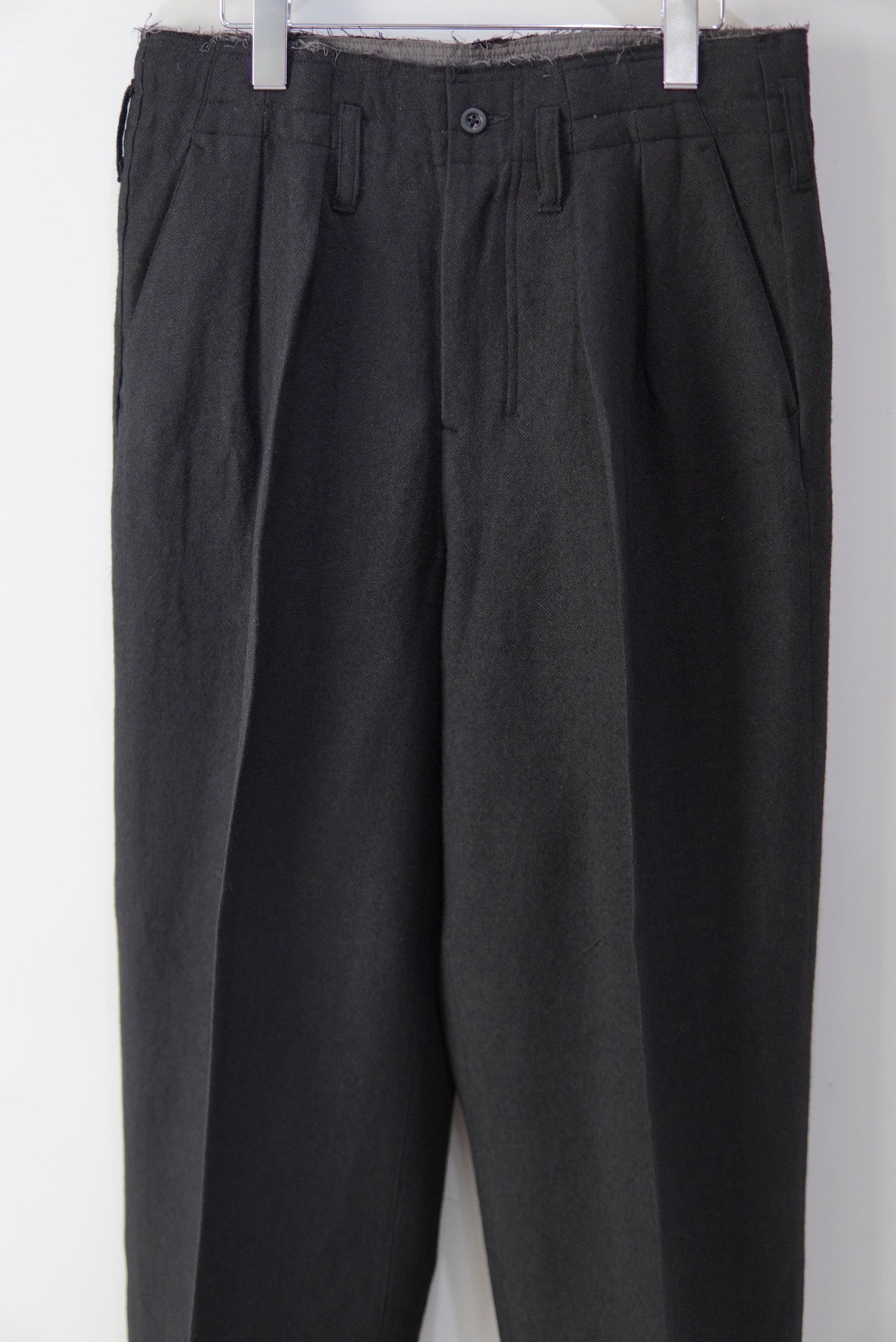 ANCELLM / SHRINK WOOL WIDE SLACKS / ANC-PT94 | POETRY