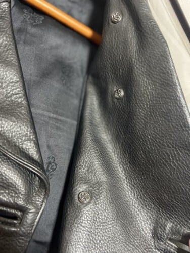 CHROME HEARTS クロムハーツ 初期ビンテージ 本革 オーダーピーコート