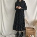 ✞ スタンダード花柄シフォンスカート ロング レトロ スウィート ✞ゴスロリ SM ミリ 甘ロリ クラロリ 和ロリ エレガント 黒ロリ 姫ロリ 華ロリ BB-BB89851671295
