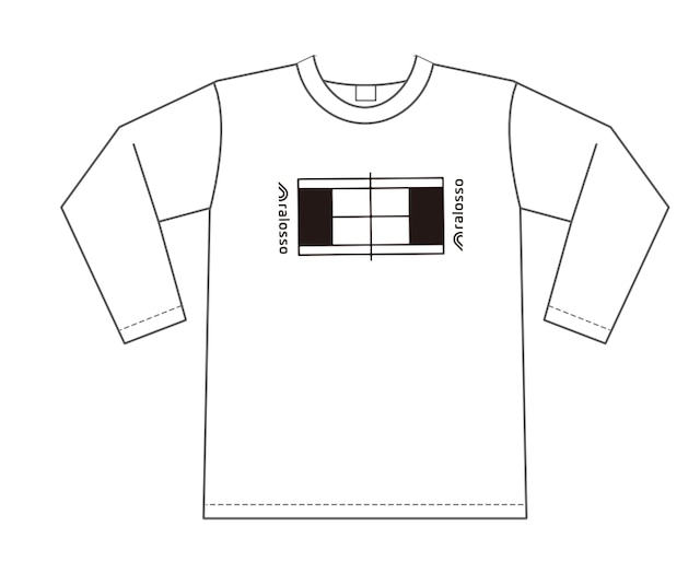 クラシックテニスコートロングTシャツ