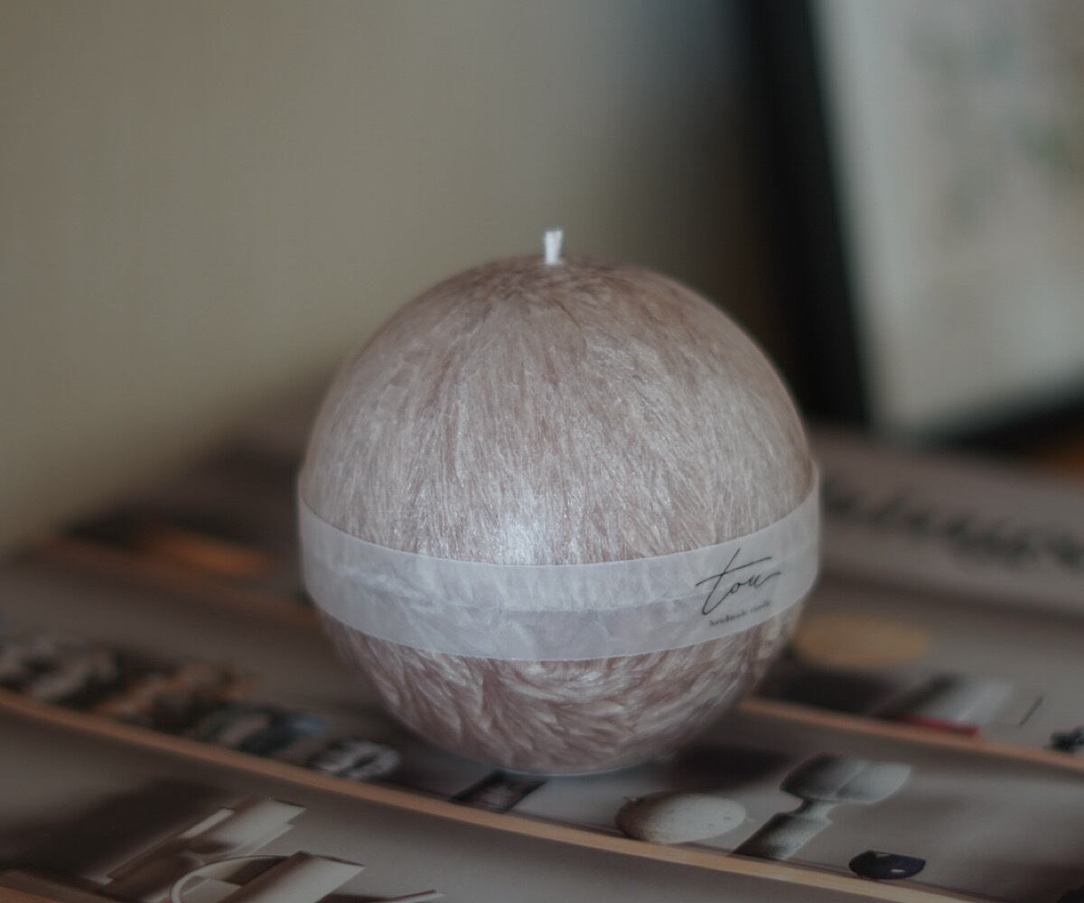 palm manmaru candle 【brown】