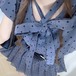 ボウタイドットプリーツワンピ ・78650