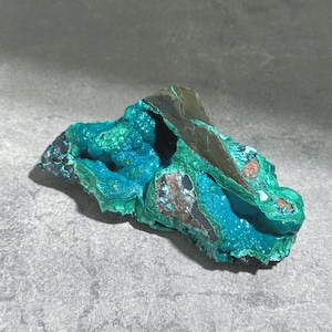 マラカイト with クリソコラ（マラコラ） 原石24◇  Chrysocolla ◇天然石・鉱物・パワーストーン