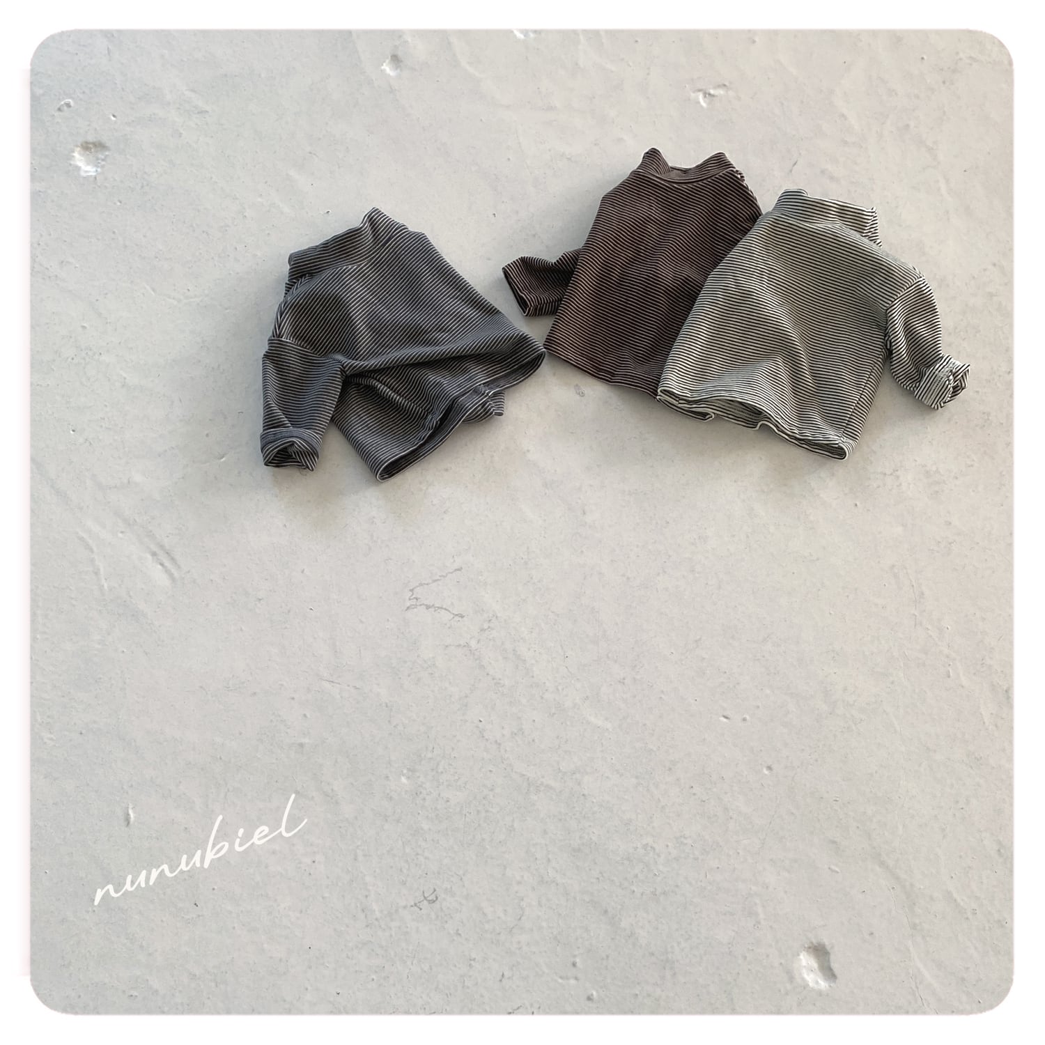 striped tee【nunubiel】※予約商品