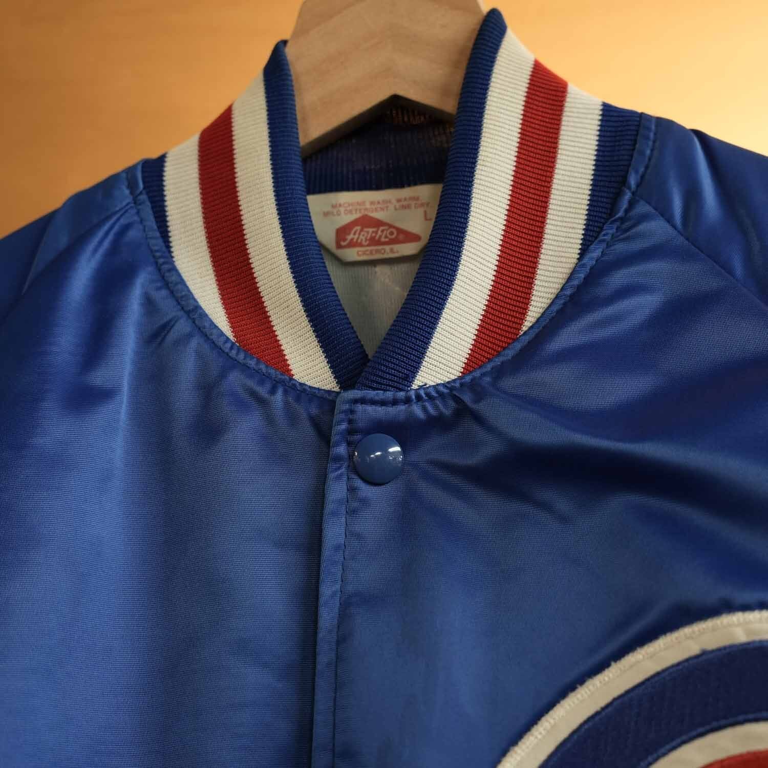 Chicago Cubs シカゴ・カブス ナイロンスタジャン メンズ Lサイズ 80s