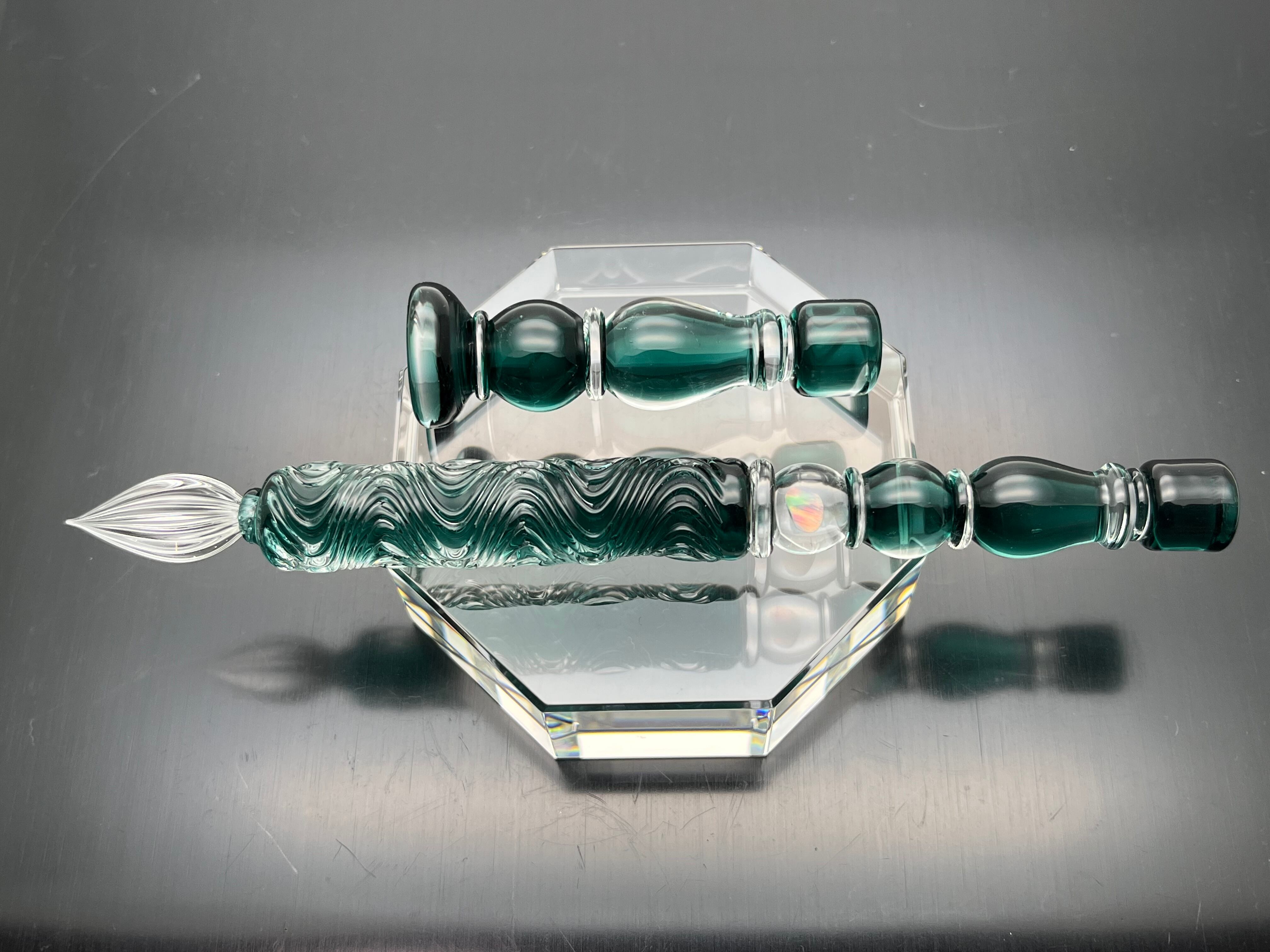 new Limited edition 硬質ガラスペン チェス『ルーク』