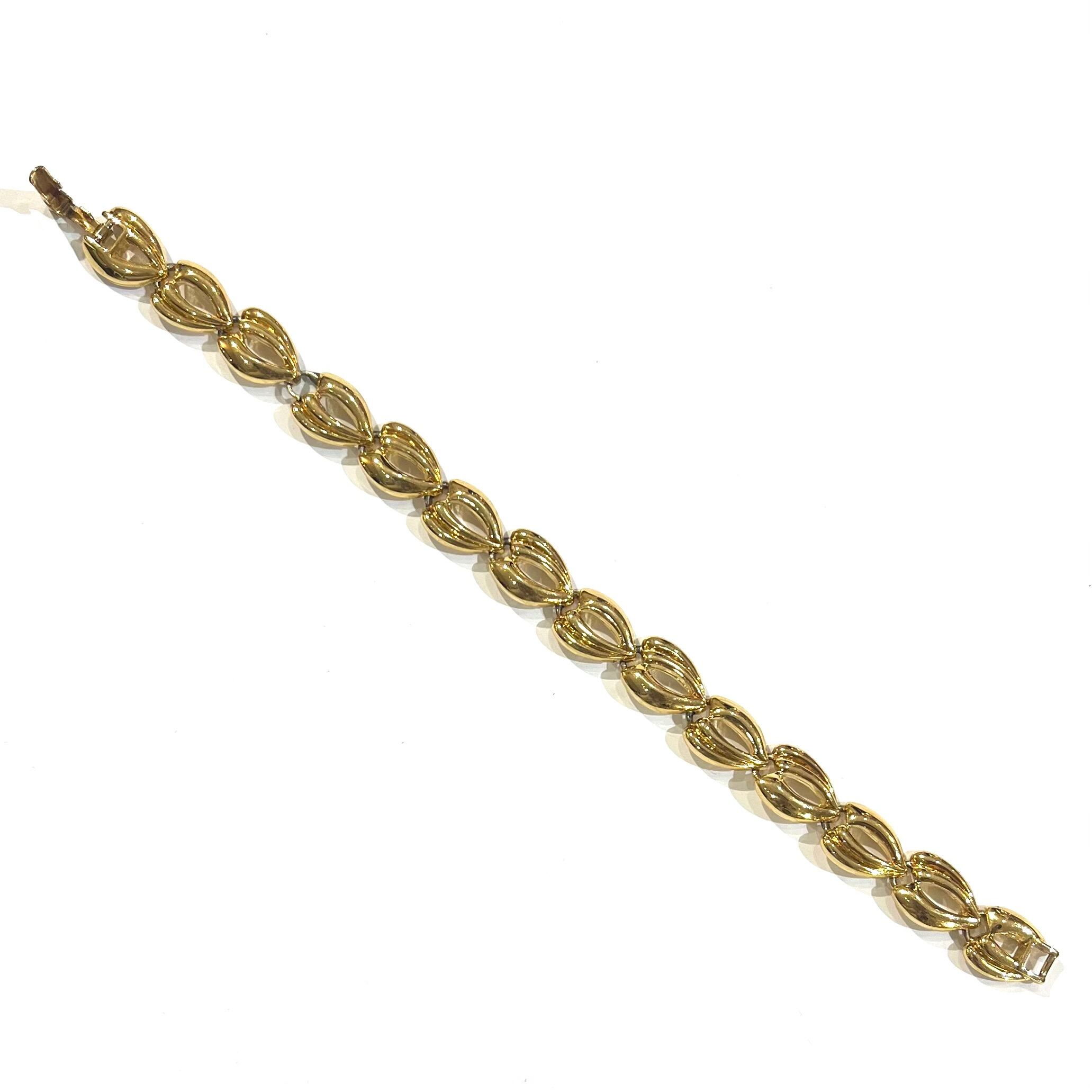 ◆ 値下げ‼️新品‼️ドイツ製ニナリッチヴィンテージゴールドレスレット喜平デザイン◆ NINA RICCI 】2257 ニナリッチ パリ老舗ヴィンテージ ゴールドリンク