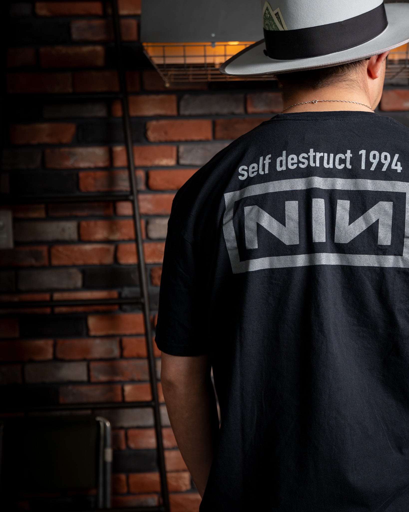 THRIFTY LOOK】NINE INCH NAILS TEE 新品 ユーズド加工 L XL ナイン