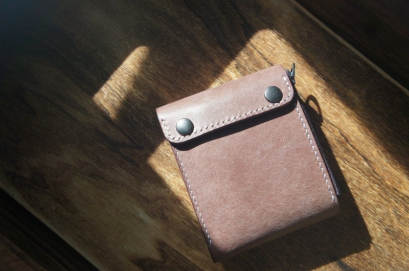 ルガトショルダーのコンパクトウォレット【琉球ブルー】【オール