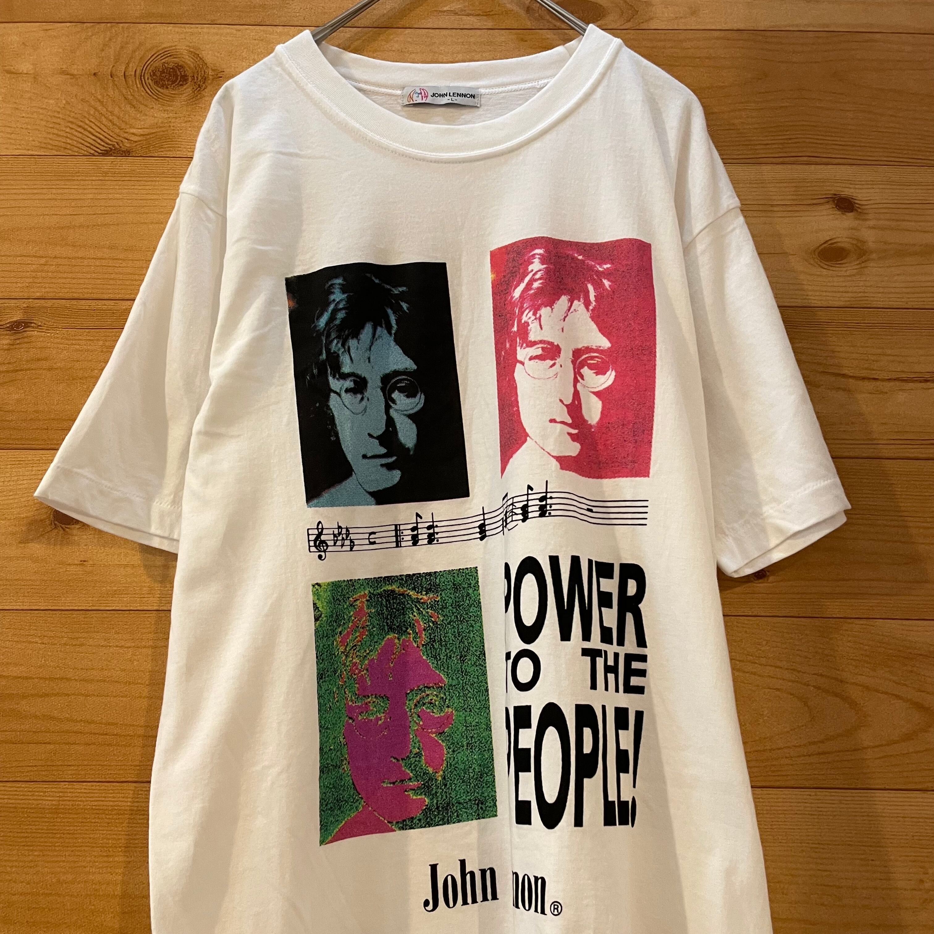 ヴィンテージ 90s ジョンレノン フォトプリントTシャツ USA製 ビートルズ