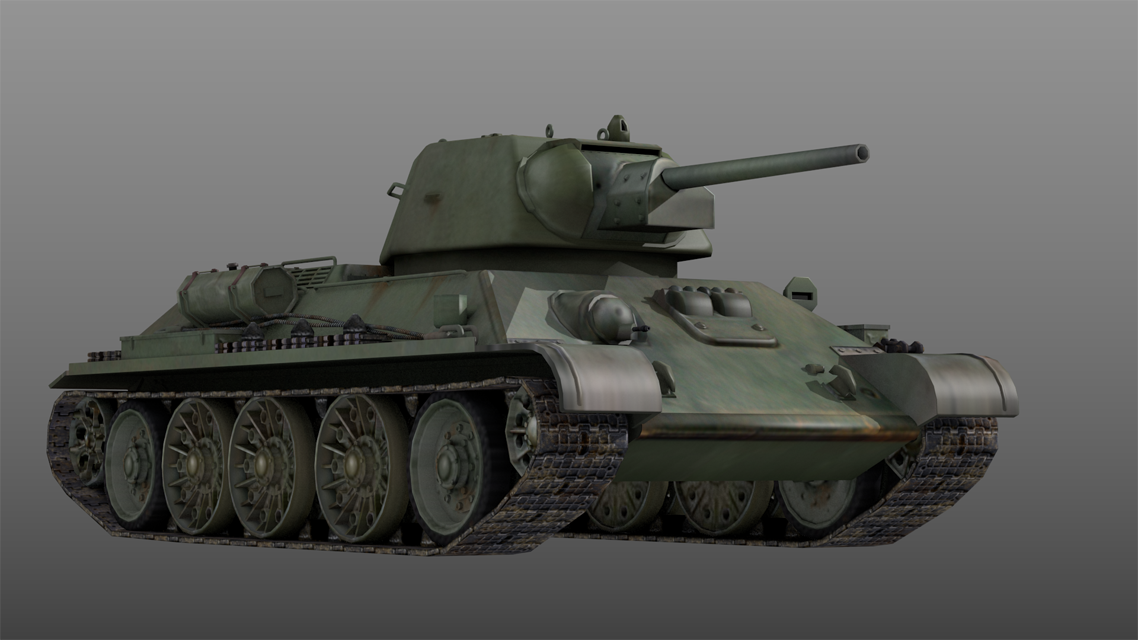 3DCGモデルシリーズ002「T34-1942」 | Sanetomo Shop