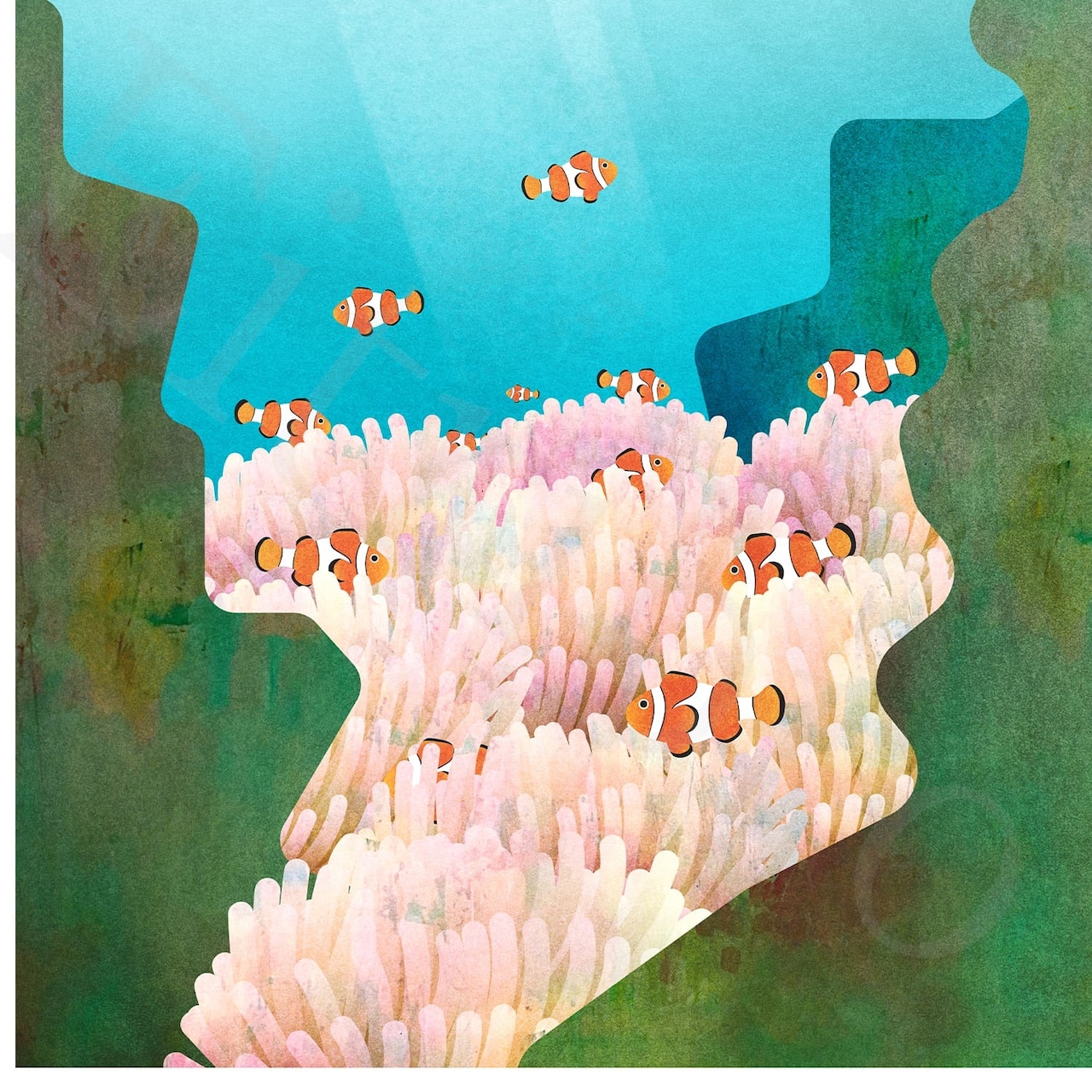 アートポスター / Clown Anemonefish eb221