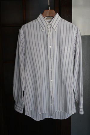 made in usa vintage l.l.bean stripe button down shirt 　78