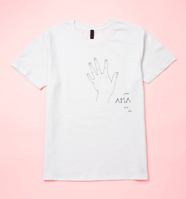 【ama project】「手」Design by Lou Doillon / T-shirt