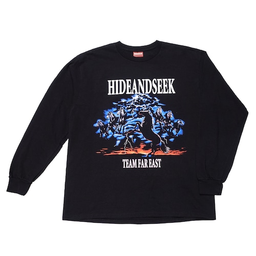 ロングスリーブTシャツ / HIDEANDSEEK(ハイドアンドシーク) / HORSE L/S TEE(BLACK)(HT-020824)