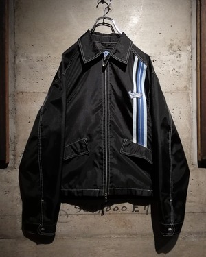 【Caka】"ENERGIE" Line Design Vintage Short Length Zip Up Nylon Jacket