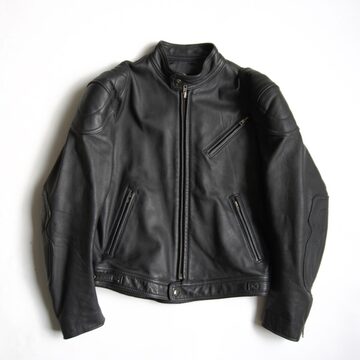 90s Style A-2 Type Leather Jacket Short Length Real Leather Smooth 
