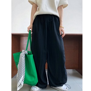 Wide leg relax fit pants ◇1colors 1758