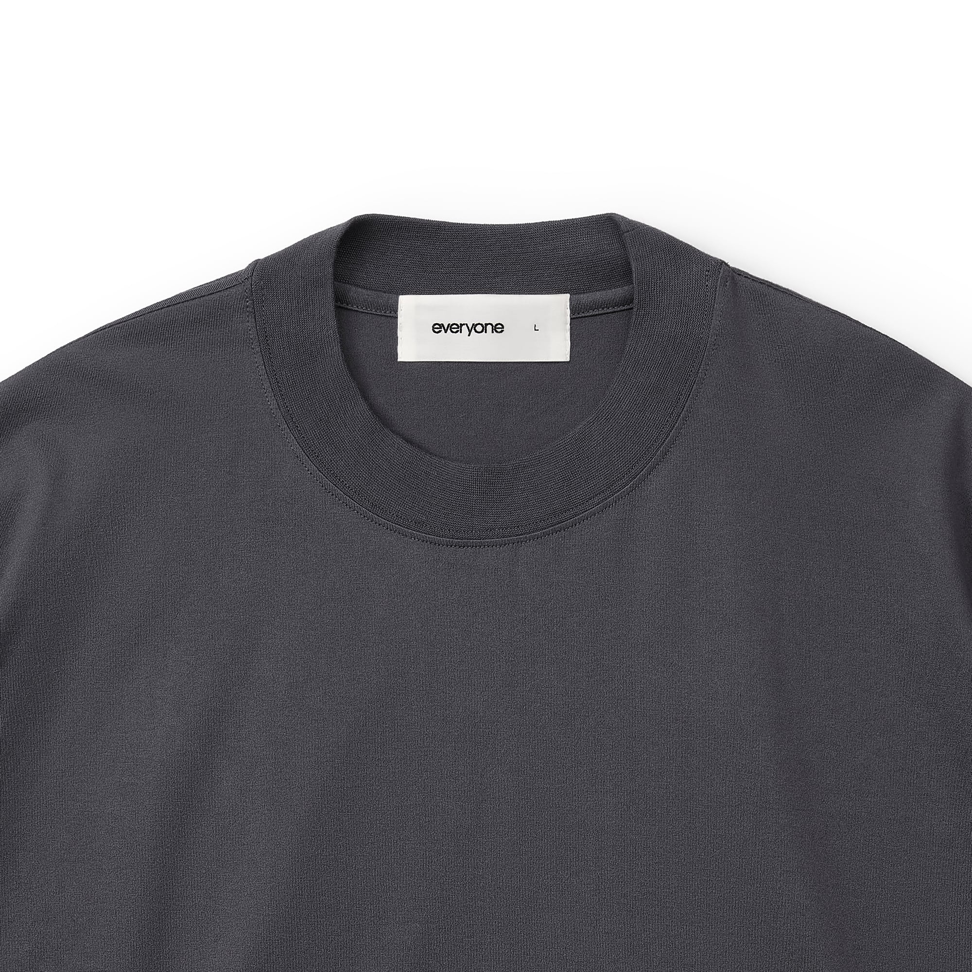 everyone high gauge cotton short sleeve tee shirt (C.GRAY) | everyone