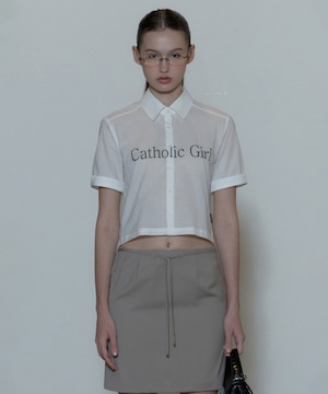 [SCULPTOR] Status Summer Shirts White