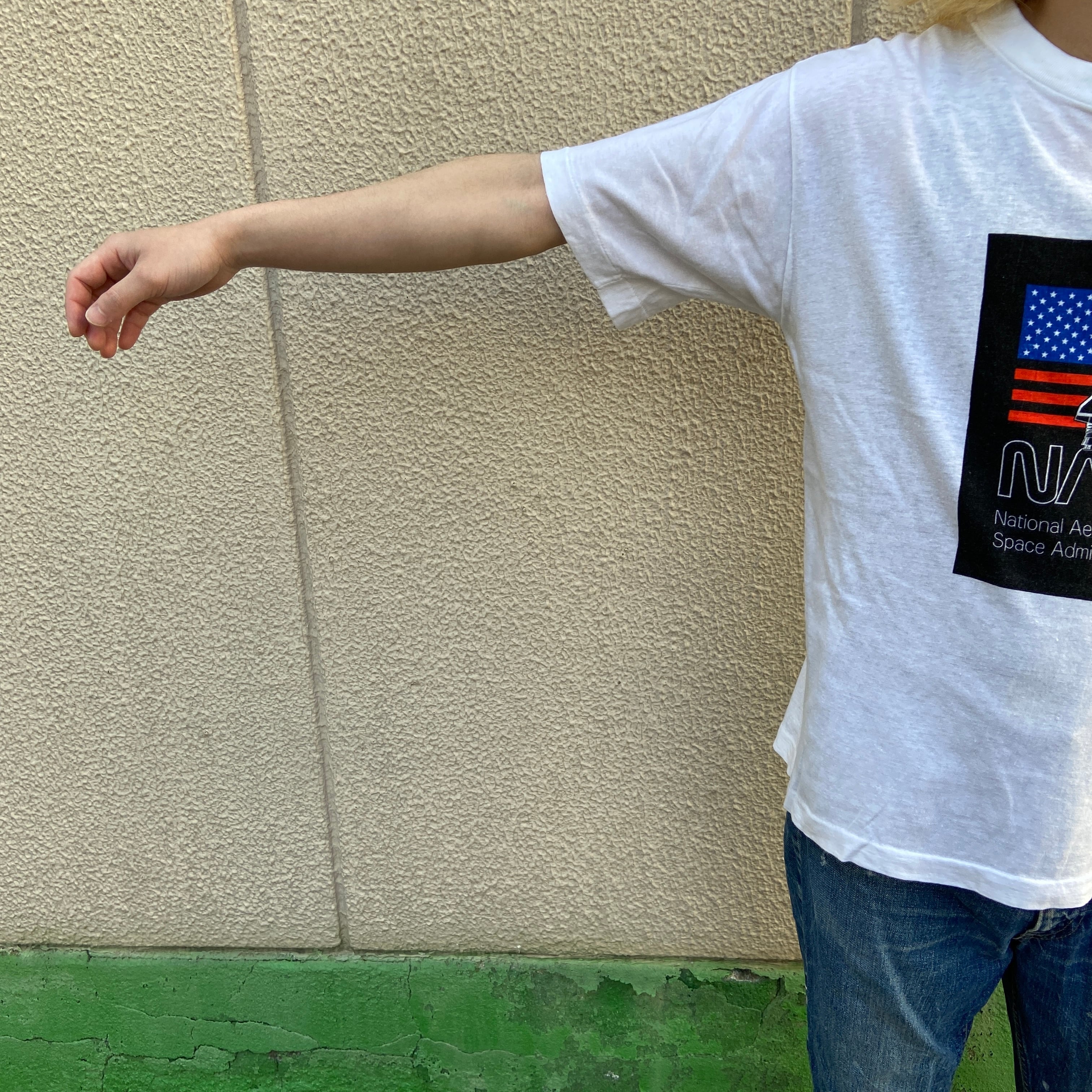 90s NASA ナサ プリントTシャツ スペースシャトル 白 L 80s | 古着屋 Uan