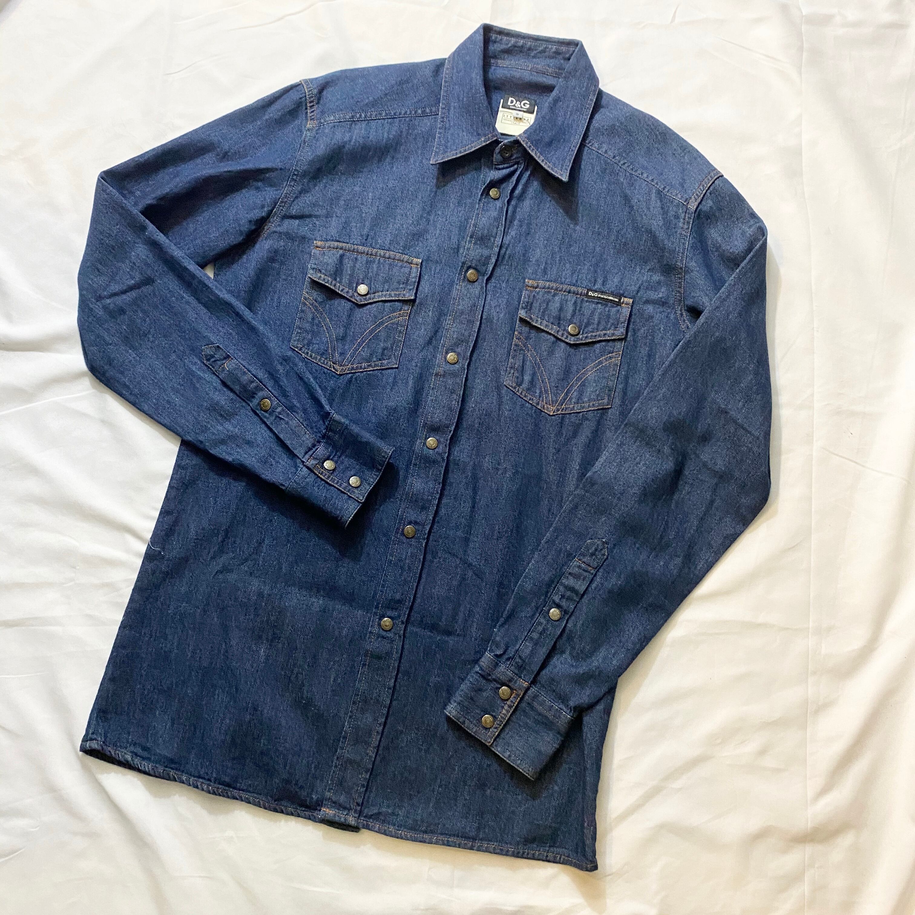DOLCE&GABBANA indigo denim shirt | NOIR ONLINE