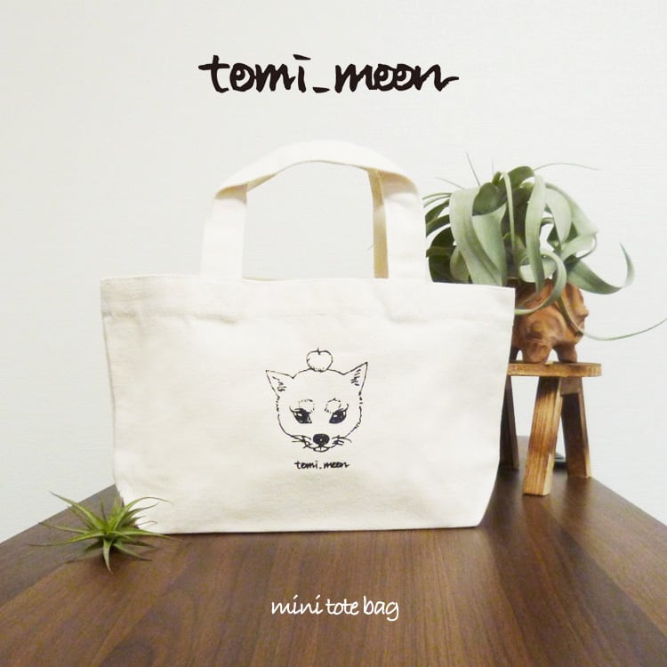 tomi_moon】柴犬ミニトートバッグ ランチバッグ 犬 キャンバス 帆布