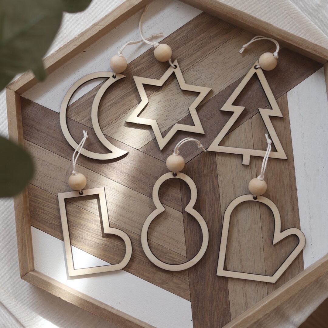 Christmas hollowed out ornaments