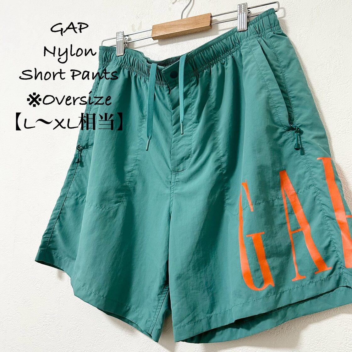 GAP/ギャップ☆ナイロンショートパンツ☆ターコイズブルー系☆オーバー 