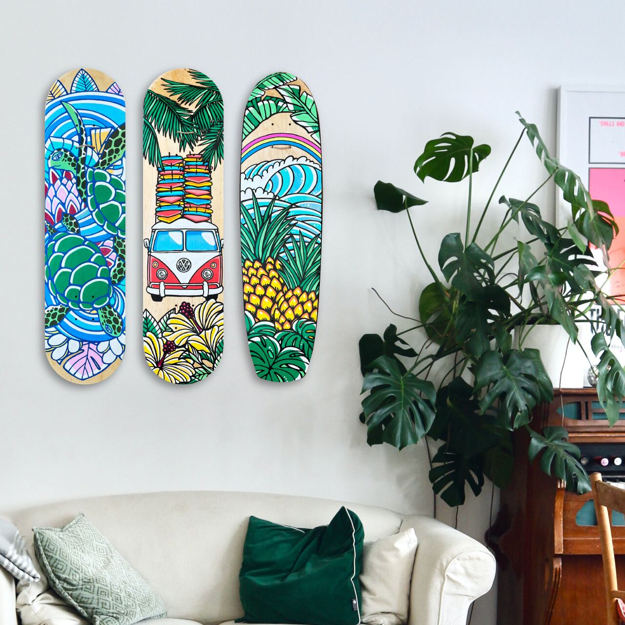 Skateboard Deck（Pineapple Rainbow） | TAMO ART GALLERY