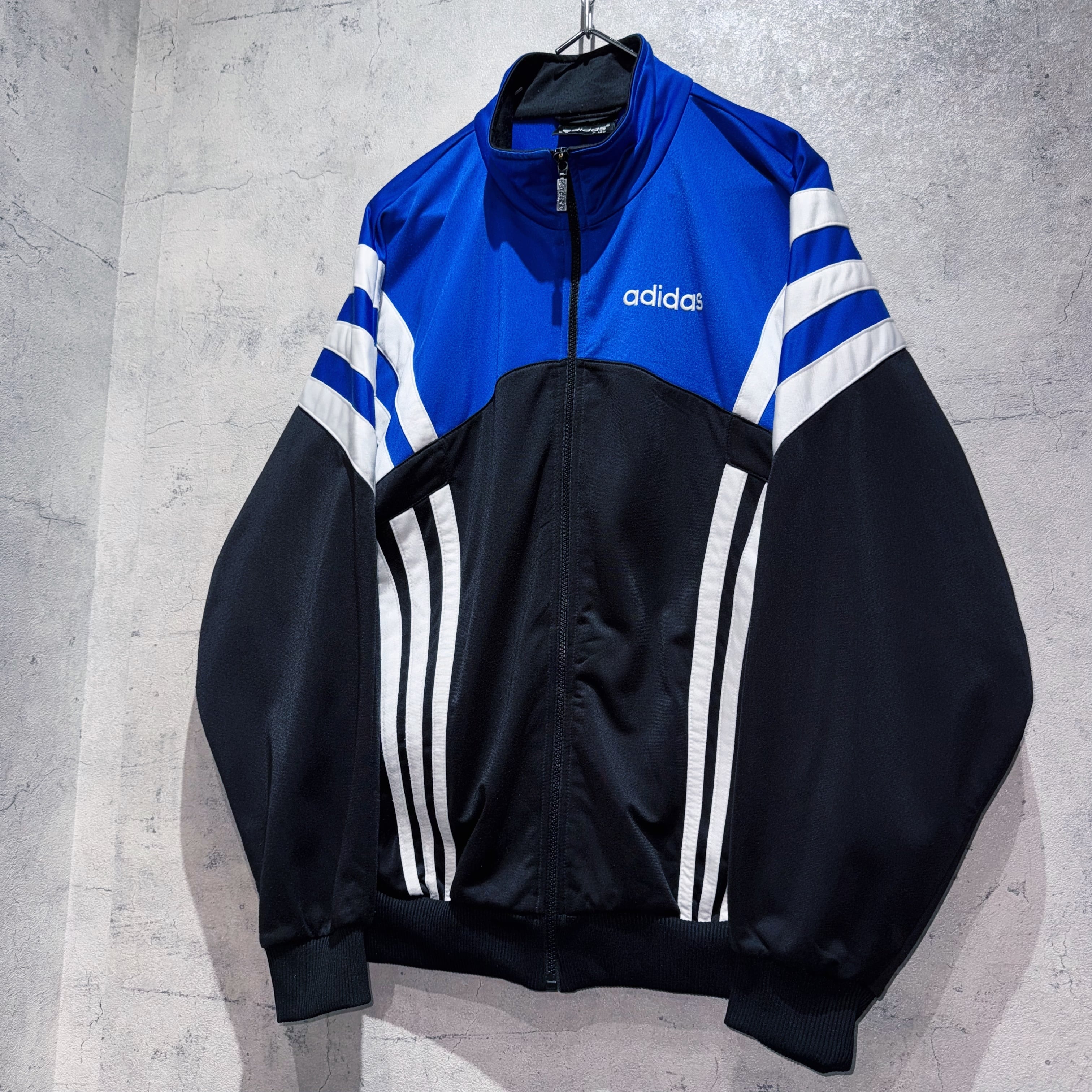 80s adidas ナイロントラックジャケット チームロゴ ユーロヴィンテージ 80年代 adidas アディダス ナイロン トラックジャケット メンズ