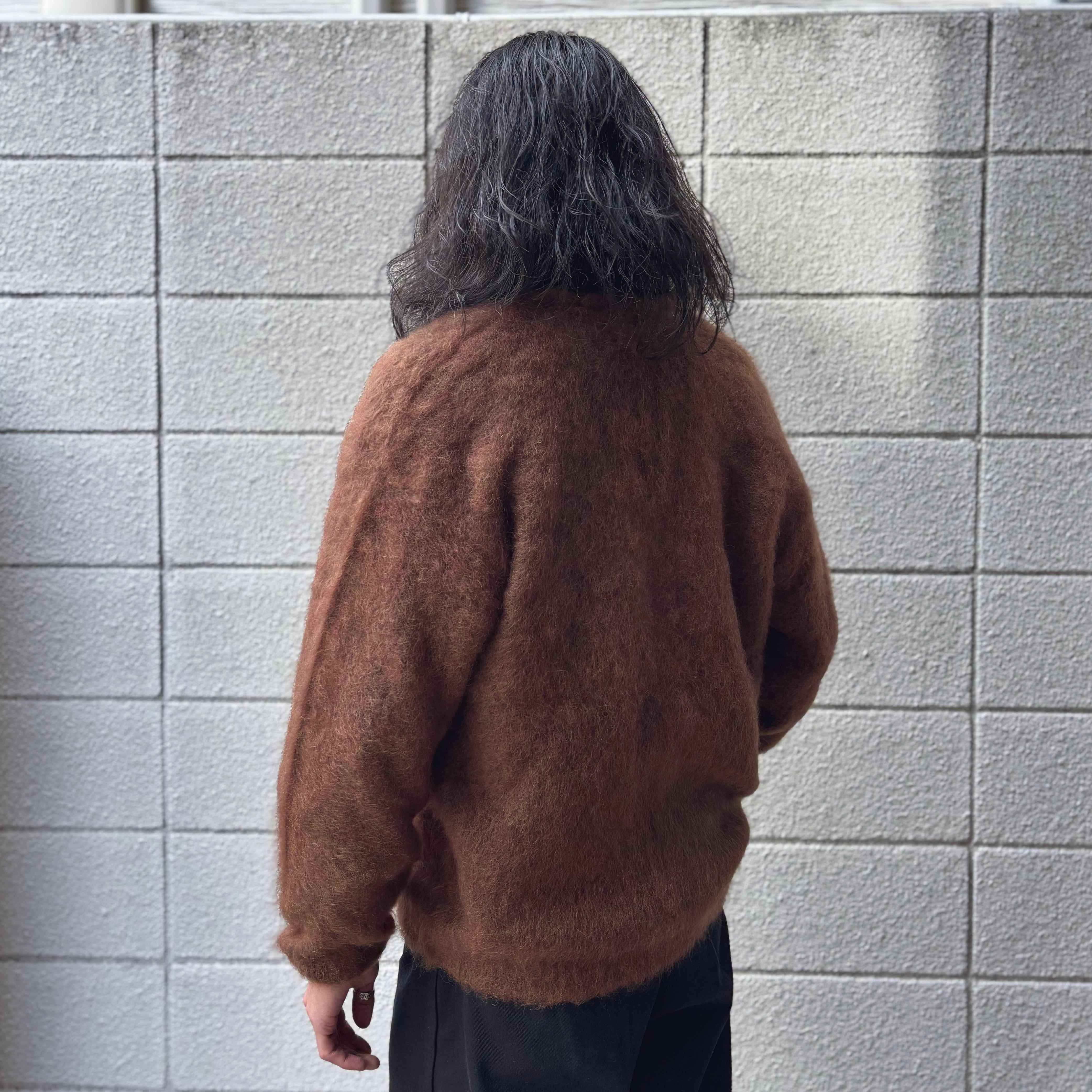 A.R.P Mohair Cardigan モヘアカーディガン 茶 Authentic Reproduction Products®】Premium Classic Mohair Cardigan