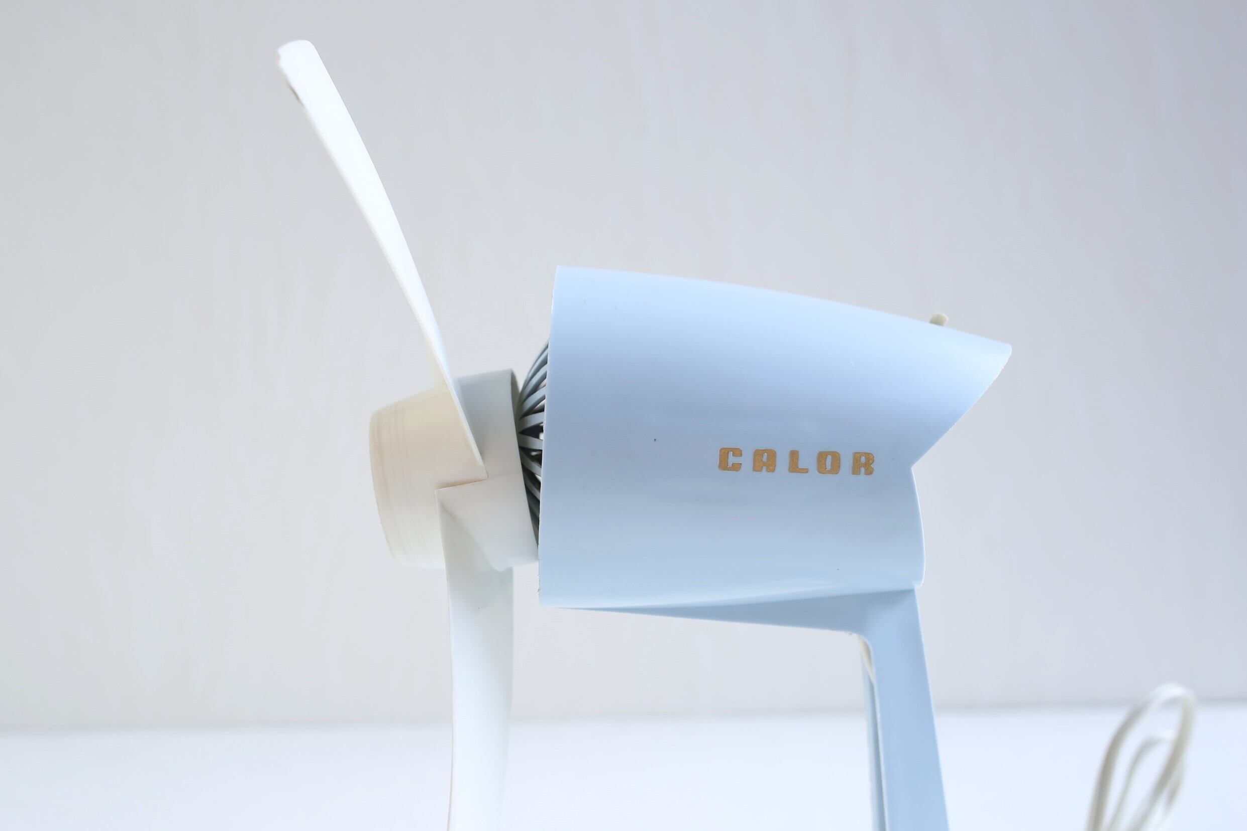 フランス アンティーク ヴィンテージ CALOR ミニ扇風機 (ブルー）N