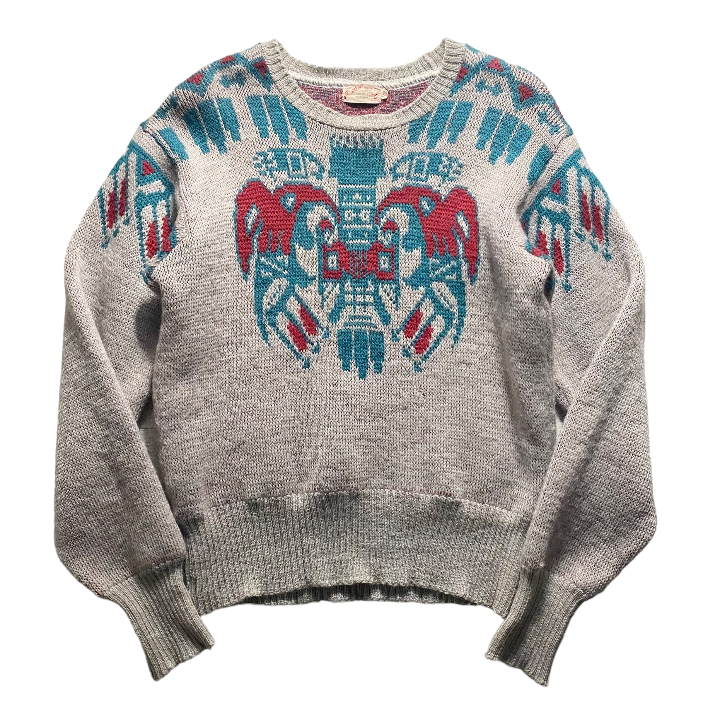 vintage 1940's JANTZEN jacquard sweater “Aztec” | NOIR ONLINE
