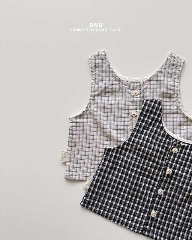 [予約][送料無料]≪ONU≫Check Sleeveless Blouse 44