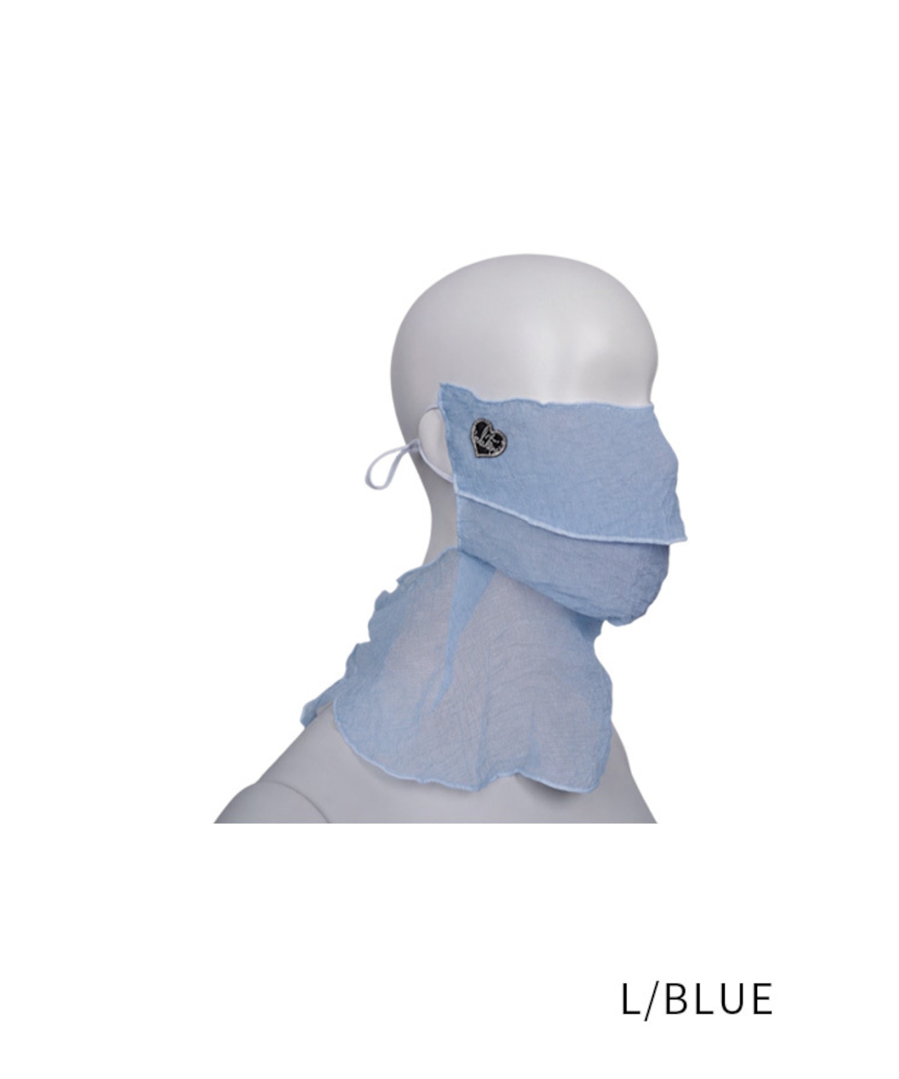 【直営限定ITEM】ソフトオーガンジーフェイスカバー (L/BLUE)　CQ-48521H